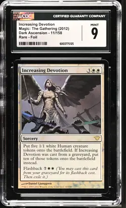 INCREASING DEVOTION Dark Ascension Foil Rare CGC 9 MTG [Nostalgium] - Image 1
