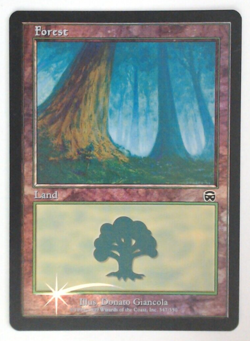MTG Bling - Foil Old Border Retro Basic - Forest (347) - Mercadian Masques -i62 - Image 1
