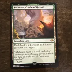 MTG Yavimaya Cradle of Growth Commander Modern Horizons 3 M3C 409 NM - Image 1