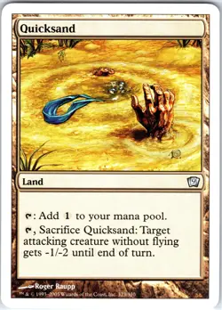 Quicksand U 9th Edition Magic the Gathering MTG LP - Image 1