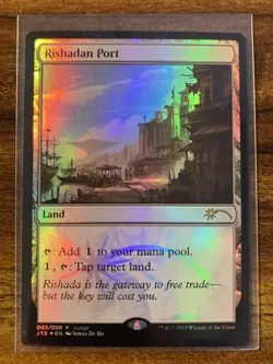 MTG✨RISHADAN PORT FOIL Judge Gift Promo✨DCI MINT RARE Land 2015 Ro Art UNPLAYED - Image 1