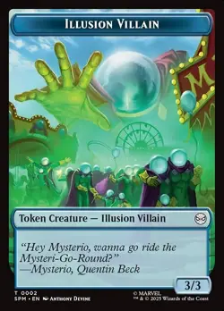 Illusion Villain / Spider - Token (FOIL) Spider-Man Marvel (MAR) (Near Mint NM) - Image 1
