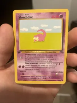 Pokemon TCG Slowpoke 55/62 Fossil 1st Edition Spanish - Image 1