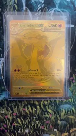 Pokemon Mega Charizard X ex 130/094 Gold Hyper Rare – Read Description - Image 1