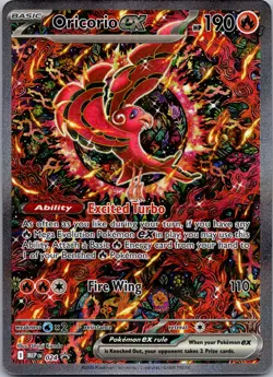 Oricorio ex #024 Full Art Holo ME: Mega Evolution Promo Pokemon NM - Image 1