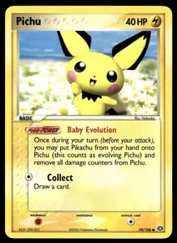 Pokemon TCG Emerald #59/106 Pichu NM - Image 1