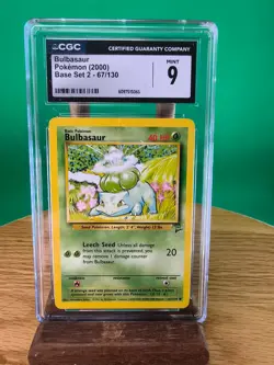 Bulbasaur #67 (Pokemon Base Set 2 February 24, 2000) Grade 9 MINT - Image 1