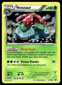 Venusaur #3 - Rare HOLO - Pokemon Dark Explorers - NM - Image 1