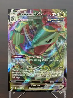 Pokemon Crown Zenith Rayquaza VMAX 102/159 Ultra Rare NM Clean - Image 1