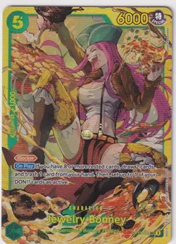 One Piece TCG Jewelry Bonney OP12-118 SEC Alt Art Secret Rebirth Legend EN NM - Image 1