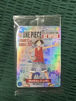 Monkey.D.Luffy (055) (College Basketball US Voyage) P-055 One Piece Illini - Image 1