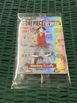 Monkey.D.Luffy (055) (College Basketball US Voyage) P-055 One Piece Illini - Image 3