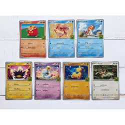 Pokemon Card Promo Scarlet & Violet x Oishi Stamp Limited Thailand Complete Set - Image 3