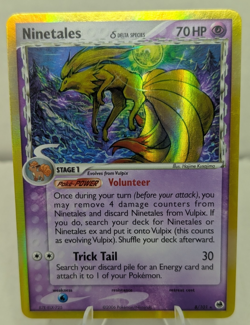 Ninetales 8/101 EX Dragon Frontiers Pokemon Card Delta Species Holo Rare - MP - Image 1