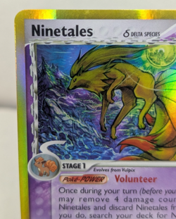 Ninetales 8/101 EX Dragon Frontiers Pokemon Card Delta Species Holo Rare - MP - Image 2