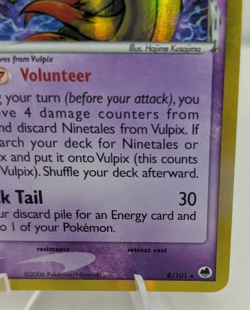 Ninetales 8/101 EX Dragon Frontiers Pokemon Card Delta Species Holo Rare - MP - Image 4