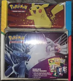 Pokemon TGC Treasure Chest 2 Tin Set - Packed With Pokemon Cards & Treasures - Image 3