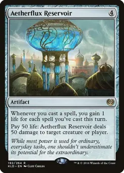 1x Aetherflux Reservoir (NM) Kaladesh KLD - MTG Magic the Gathering - Image 1