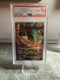 Pokemon 2015 XY Roaring Skies M Rayquaza EX Full Art Card 105/108 - Image 1