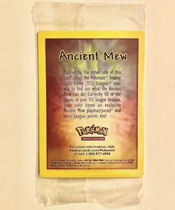 2000 Pokemon TCG Ancient Mew English Holo Promo Card Vintage. Sealed unopened - Image 3