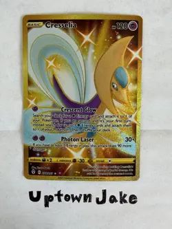 Pokemon TCG Cresselia 228/203 SWSH07 Evolving Skies Secret Rare Full Art Holo - Image 1