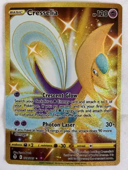 Pokemon TCG Cresselia 228/203 SWSH07 Evolving Skies Secret Rare Full Art Holo - Image 2