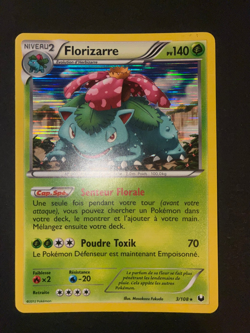 Carte Pokemon Florizarre 3/108 Holo - Explorateurs obscurs - Noir et Blanc -NM - Image 1