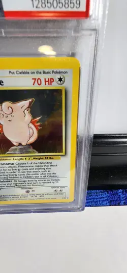 1999 Pokemon Jungle Clefable-Holo No Symbol #1/64 - PSA 8 NM-MT FRESH GRADE - Image 4