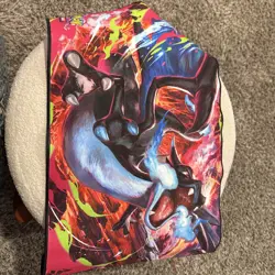 Pokemon Phantasmal Flames Charizard MEGA X UPC Play Mat - Rubber Playmat - Image 1