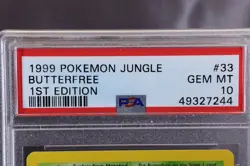 1999 Pokemon Butterfree, 1st Edition Jungle #33/64, PSA 10 Gem Mint - Image 4