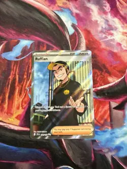 Pokemon TCG Ruffian 181/159 Ultra Rare Full Art Holo Journey Together JTG - Image 1