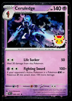 Ceruledge 040/091 Cosmos Holo Pokemon Day Promo Pokemon Near Mint - Image 1