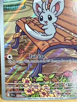 Minccino 152/086 SV: Black Bolt Illustration Rare Full Art Holo Pokemon TCG - Image 2