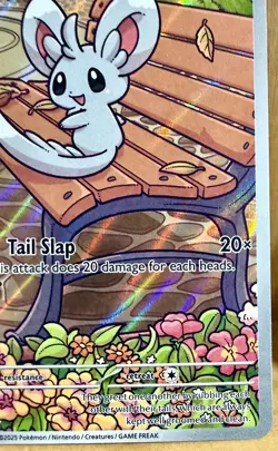 Minccino 152/086 SV: Black Bolt Illustration Rare Full Art Holo Pokemon TCG - Image 4