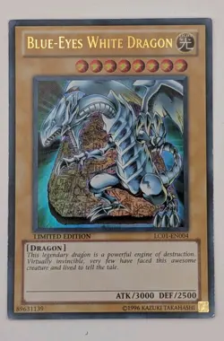 Blue-Eyes White Dragon LC01-EN004 Yu-Gi-Oh Legendary Collection 1 Limited... - Image 1
