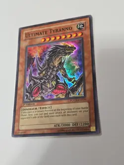 Yugioh Ultimate Tyranno POTD-EN020 1st Edition Super Rare LP - Image 1
