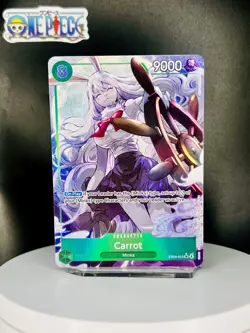 One Piece Card Game 🏴‍☠EB04-013 Carrot SR NM Alt Art Foil ENGLISH - Image 1