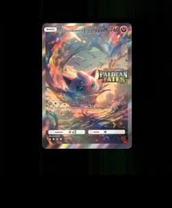 FAN-ART READ DESCRIPTION BELOW Glossy HOLO Jigglypuff Card - Image 1