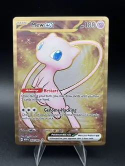 Mew ex 205/165 SV 151 Metal Card Gold Pokemon Scarlet & Violet Promo C79 - Image 1