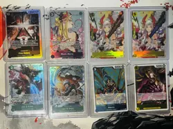 🔥One Piece tcg 7 Card ALL-FOIL Mixed Lot +50 Bulk Cards (+1 Leader Included) 🔥 - Image 2