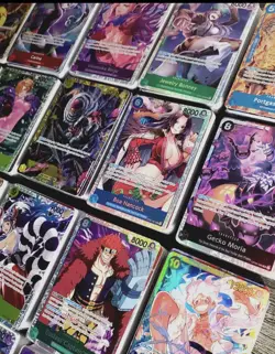 🔥One Piece tcg 7 Card ALL-FOIL Mixed Lot +50 Bulk Cards (+1 Leader Included) 🔥 - Image 4