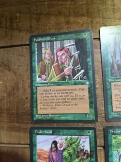 Lot of 12 Green MTG Cards from Urza's Saga edition, Magic the Gathering 1998 - Image 4