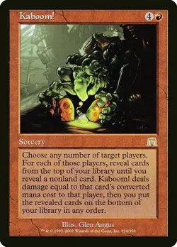 KABOOM! - MTG Onslaught Rare Sorcery - Image 1