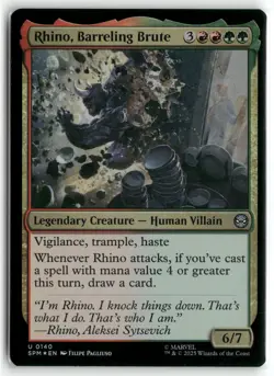 Rhino, Barreling Brute U Marvel's Spider-Man 140 NM - Image 1