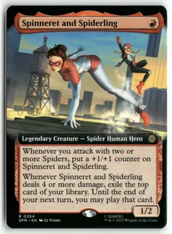 Spinneret and Spiderling (Extended Art) R Marvel's Spider-Man 264 NM - Image 1