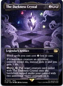 MTG The Darkness Crystal (Borderless) Final Fantasy Regular Magic - Image 1