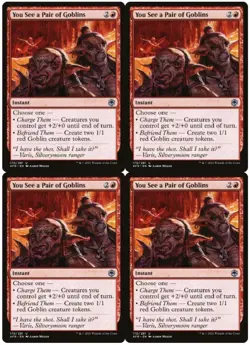 MTG You See a Pair of Goblins x4 Adventures in the Forgotten Realms Uncommon NM - Image 1