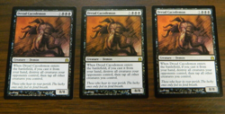 MTG Commander Dread Cacodemon x2 Black Rare UNPLAYED Near Mint - Image 1