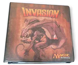 MTG Invasion 2000 Ultra Pro Binder 3 Ring Magic The Gathering With Empty Pages - Image 1