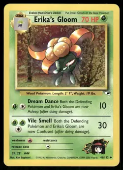 Pokemon Tcg Erika's Gloom #46 Pokemon Gym Heroes LP - Image 1